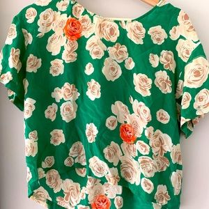 Anthropology silk blouse